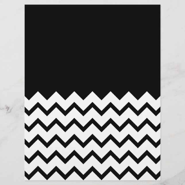 Lámina Blanco y negro. Parte Zig Zag, Parte Black. (Anverso)