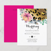 Bling Glamuroso Estampado de Leopardo Rosa Dorado 