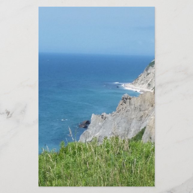 Lámina Block Island Bluffs - Isla Block, Isla Rhode (Anverso)