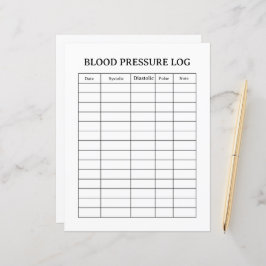 LÁMINA BLOOD PRESSURE LOG 