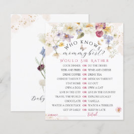 Lámina Bloom Wildflower Rustic Juego de Baby Shower