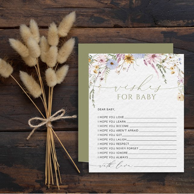 Lámina Bloom Wildflower Rustic Juego de Baby Shower quier (Subido por el creador)