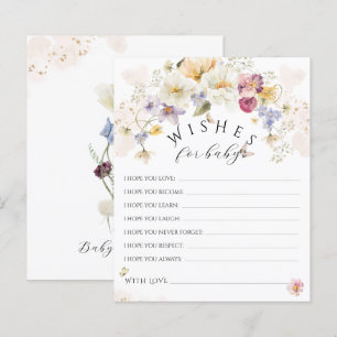 Lámina Bloom Wildflower Rustic Juego de Baby Shower quier