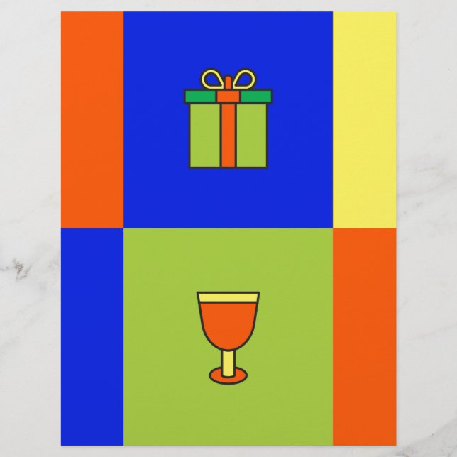 Lámina bloque de color kwanzaa (Anverso)