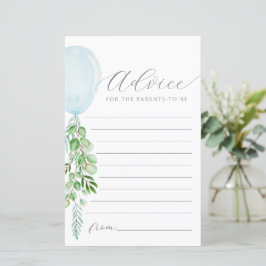 Lámina Blue Balloon Advance Wire For Baby Card