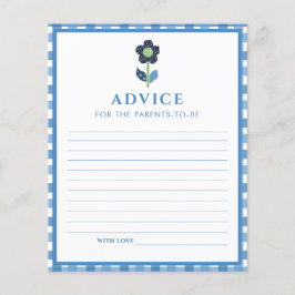 Lámina Blue Boy Cute Elephant Advents Padres Baby Shower