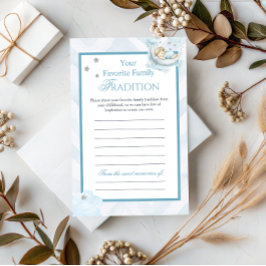 Lámina Blue Crown Family Tradition Baby Shower Advice