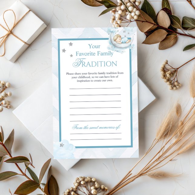 Lámina Blue Crown Family Tradition Baby Shower Advice (Subido por el creador)