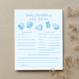 Lámina Blue Hearts Baby Predictions & Advance Card