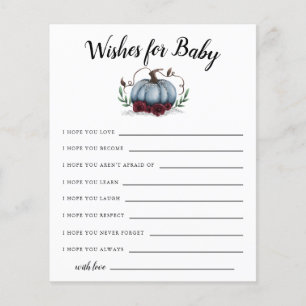 Lámina Blue Little Pumpkin Wiers for Baby Card