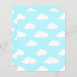 Lámina Blue Sky with Clouds Scrapbook Paper Craft Papers