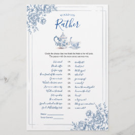 Lámina Blue Victorian Garden Bridal Tea Más Bien