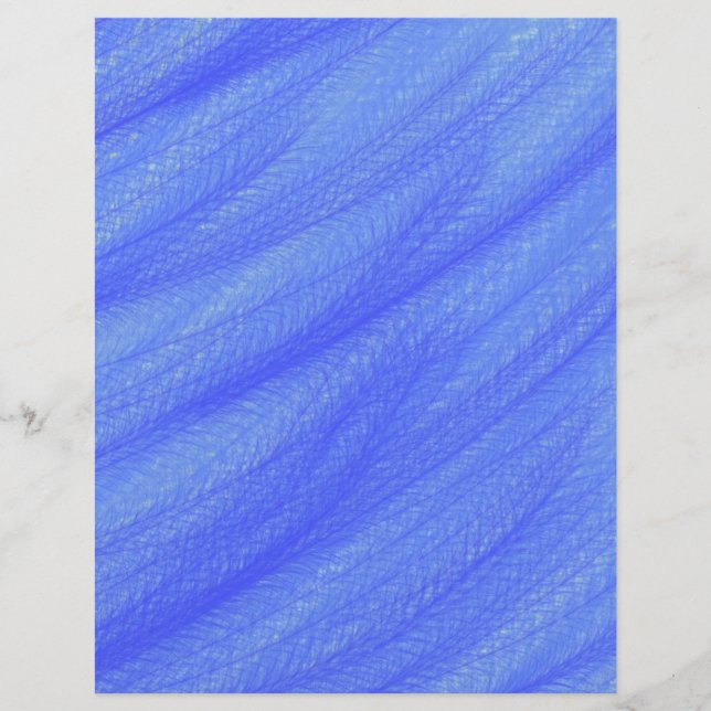 Lámina Blue Wheat Field Scrapbook Paper 2-Sided Page (Anverso)