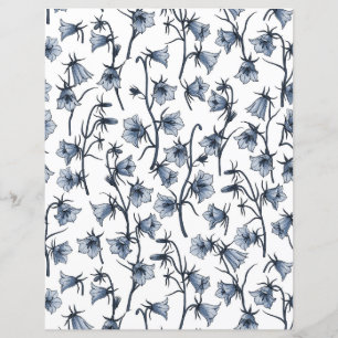 Lámina Bluebells, Harebells, Bellflowers