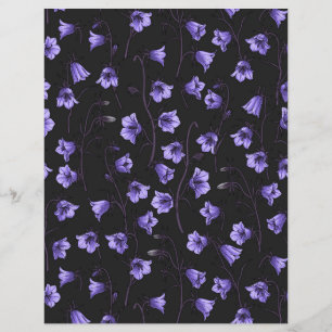 Lámina Bluebells, Harebells, Bellflowers