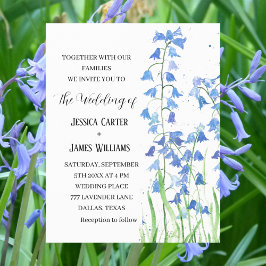Lámina Bluebells Watercolor Floral Boda