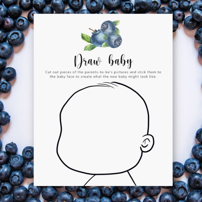 Lámina Blueberries - dibujar a bebé - juego de ducha de b (Subido por el creador)