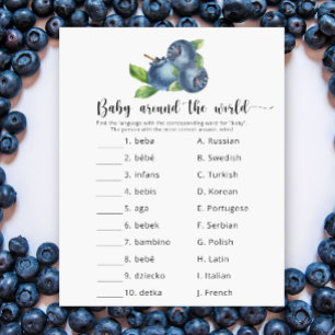 Lámina Blueberries - Juego de bebés alrededor del mundo