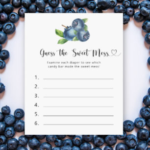 Lámina Blueberry - Adivinen el dulce juego del desorden