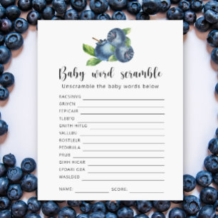 Lámina Blueberry - Juego de estribillos de palabras para 