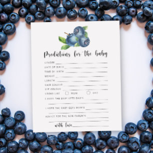 Lámina Blueberry - predicciones y consejos para bebés