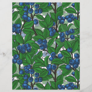 Lámina Blueberry sobre blanco