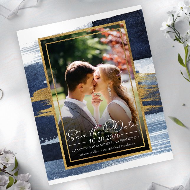 Lámina Boda abstracta Guardar las invitaciones de fecha | (Subido por el creador)