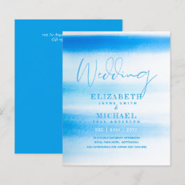 Lámina Boda acuarela de Aqua Invitar a Ocean Beach