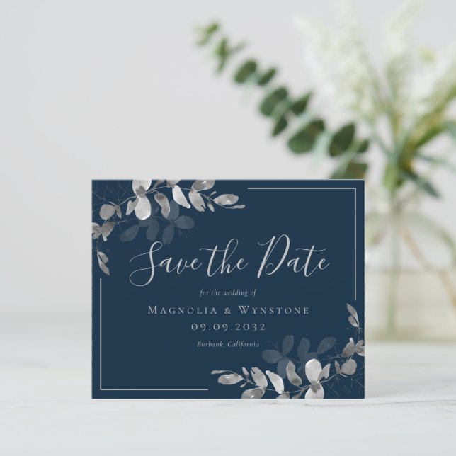 Lámina Boda acuarela de Eucalyptus para el presupuesto Gu (Anverso de pie)