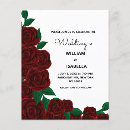 Lámina Boda al aire libre de otoño romántico presupuesto 