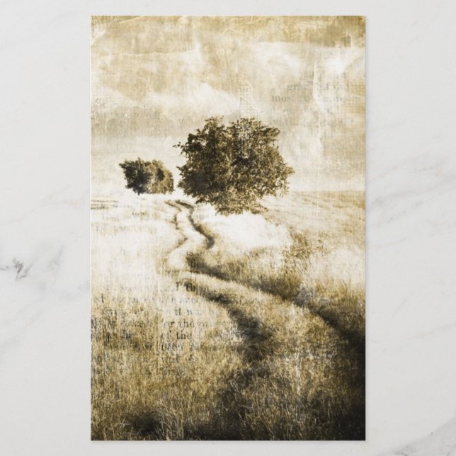 Lámina Boda al aire libre occidental de Rustic Country Ro (Anverso)