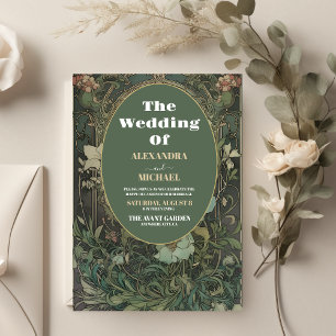 Lámina Boda Art Nouveau Floral Vintage Presupuesto