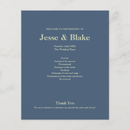 Lámina Boda azul con patrón de laberinto