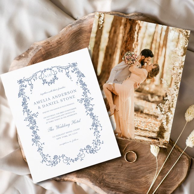 Lámina Boda azul fotográfico francés de época victoriana (Subido por el creador)
