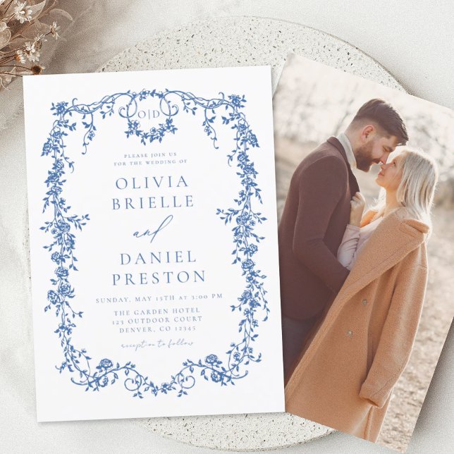 Lámina Boda azul fotográfico francés victoriano de presup (Subido por el creador)