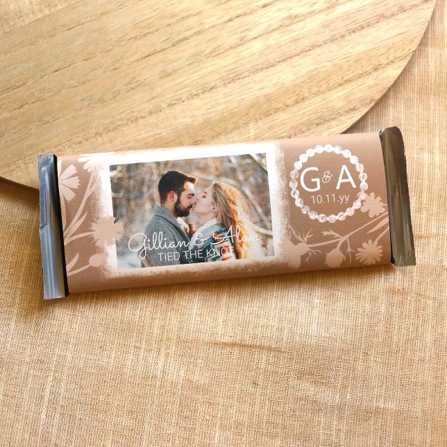 Lámina Boda Beige DIY Presupuesto Candy Bar Wrapper (beige light brown white wedding candy bar wrapper, custom personalized chocolate bar label monogram)
