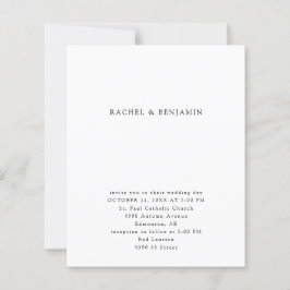 Lámina Boda blanco y negro mínimo de presupuesto