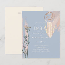 Lámina BODA BOHO Dusty Blue Peach Dream Catcher