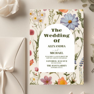 Lámina Boda Botánico de Boho Wildflower Budget