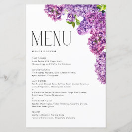 Lámina Boda Botánico de las Flores Lilac