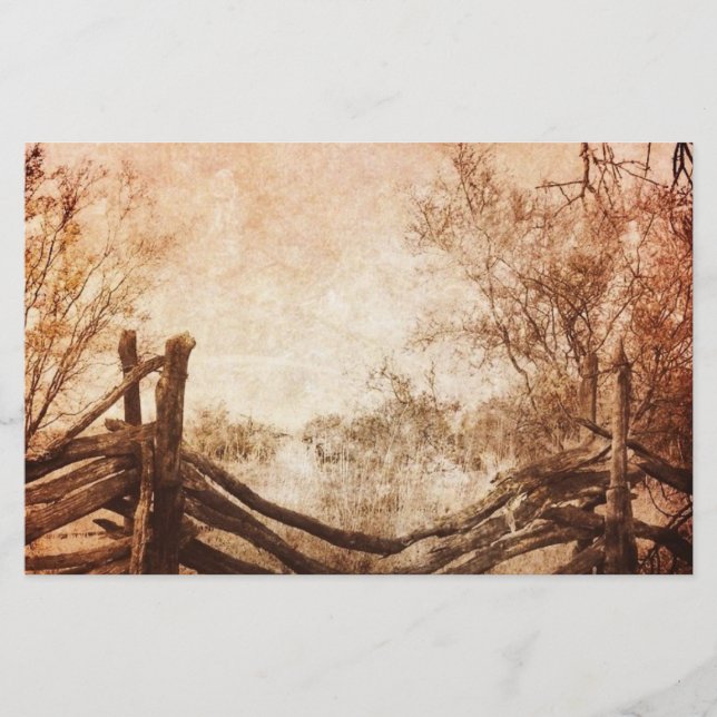 Lámina boda campesino rústico occidental (Anverso)