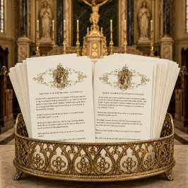 Lámina Boda Católica Modesta Vestimenta de Iglesia Marfil