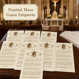 Lámina Boda Católica Modesta Vestimenta de Iglesia Marfil
