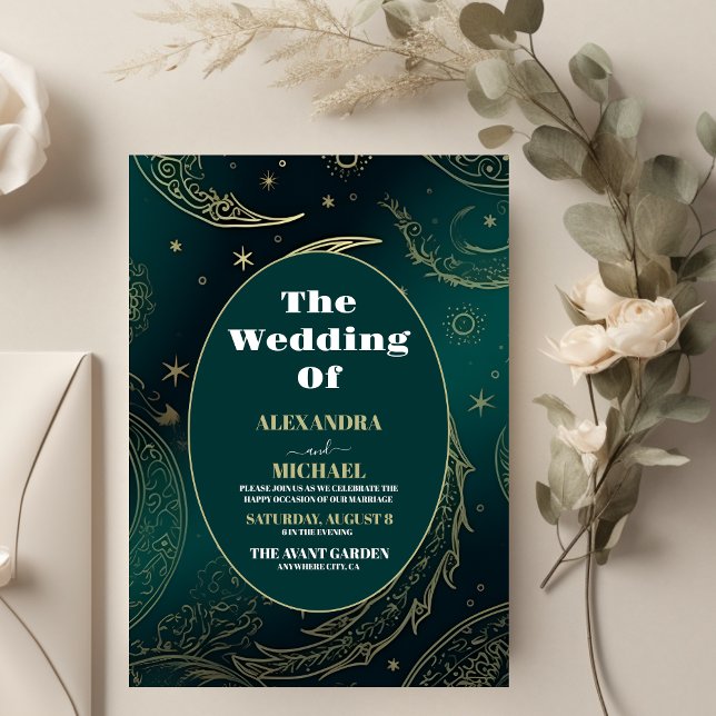 Lámina Boda celeste de oro verde esmeralda presupuestal (Subido por el creador)