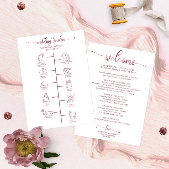 Lámina Boda Cocktail Itinerario - Bienvenida Boda Icono (Subido por el creador)