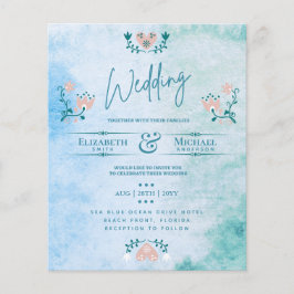 Lámina Boda con el presupuesto de LeahG invita a la pintu