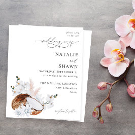 Lámina Boda con presupuesto limitado con tema de coral de