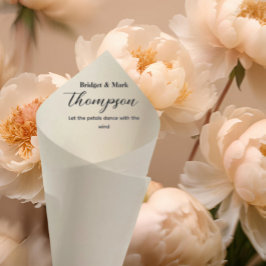 Lámina Boda Confetti Cone Petal Toss Flower Cono