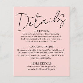 Lámina Boda cuadrado rosado