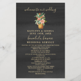 Lámina Boda de acuarela de piña